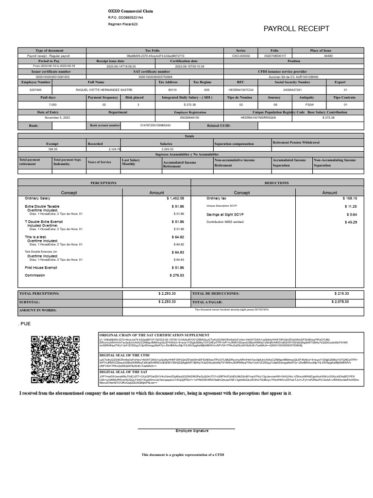 Payroll Receipt: Concept Amount Concept Amount | PDF | Payroll | Salary - Concept Amount Basis Group Room Dwell