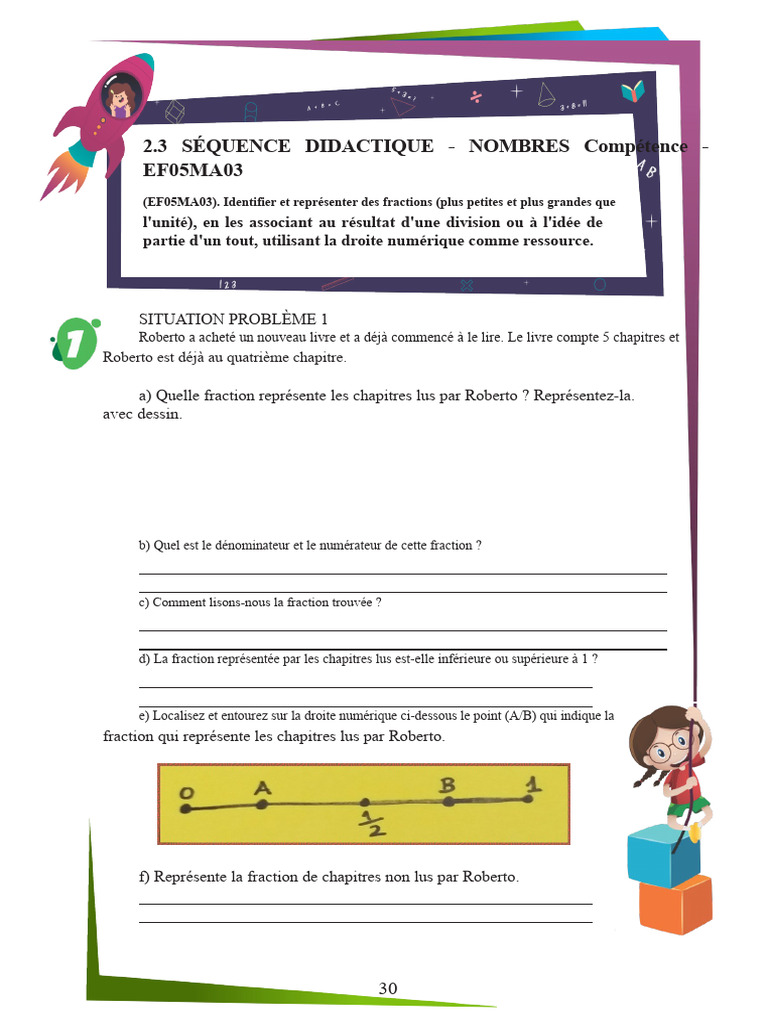 Identifier et représenter des fractions | PDF