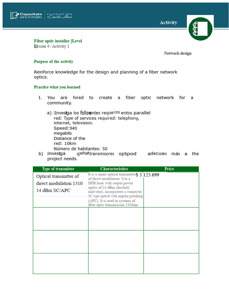 Network Design | PDF | Optical Fiber | Fiber Optic Communication