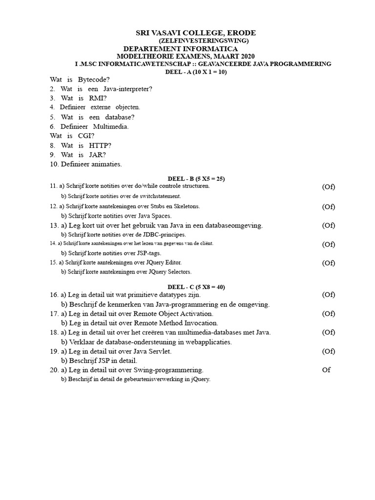 Geavanceerd Java | PDF