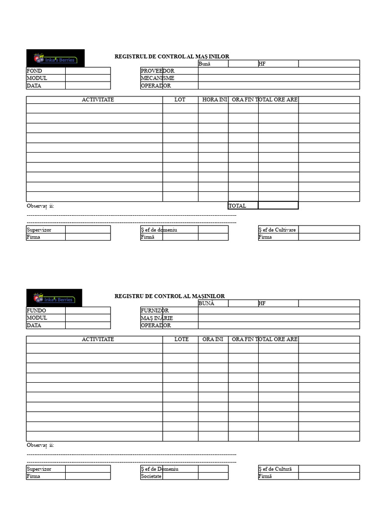 Format de Control Al Mașinilor | PDF
