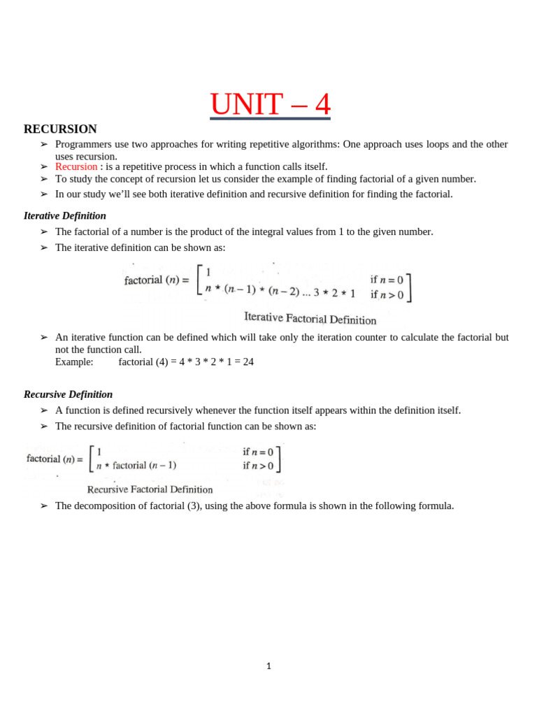 Recursion and Structures in C Programming | PDF | Pointer (Computer ...