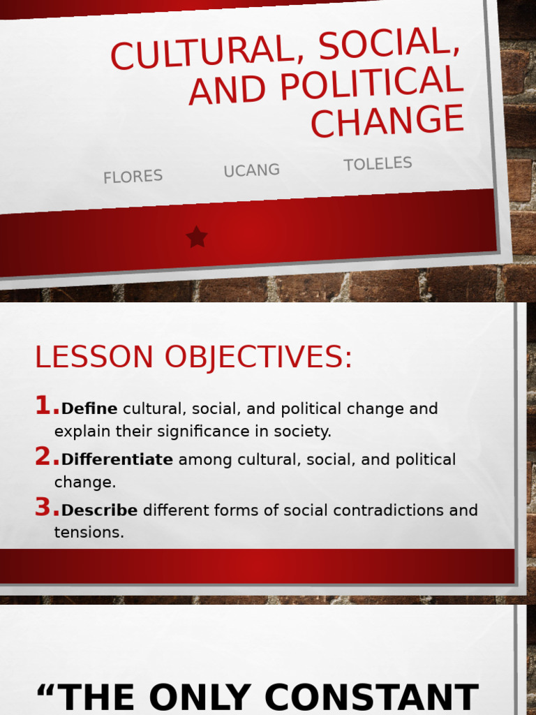 Cultural, Social, and Political Change | PDF | Cultural Assimilation ...