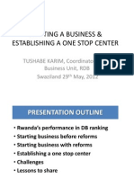 IBC SWAZILAND - Starting A Business and Establishing A One-Shop-Center RDB 29052012