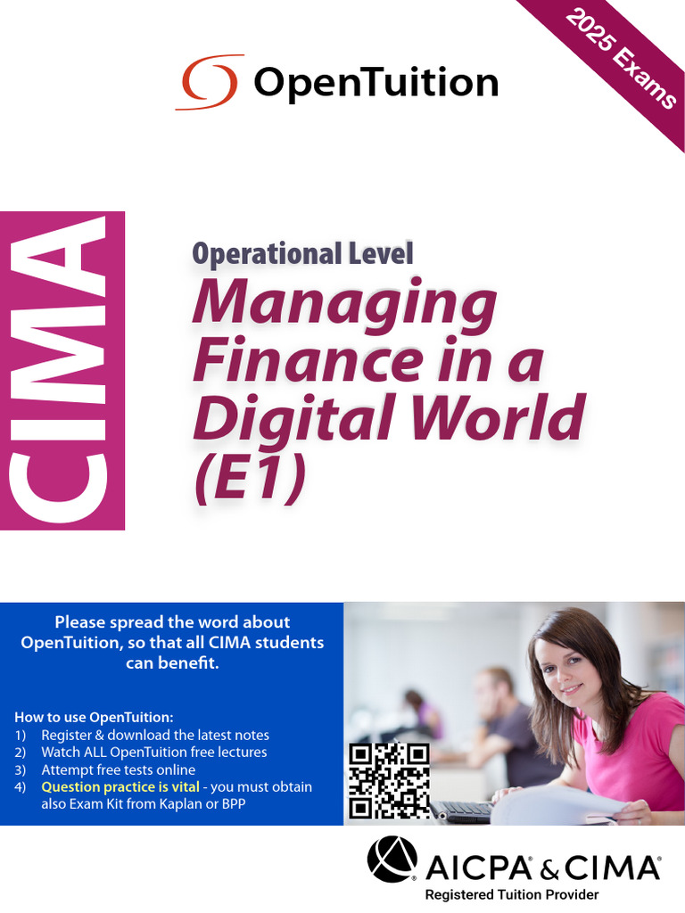 Free CIMA E1 Study Resources Guide | PDF | Internal Control ...