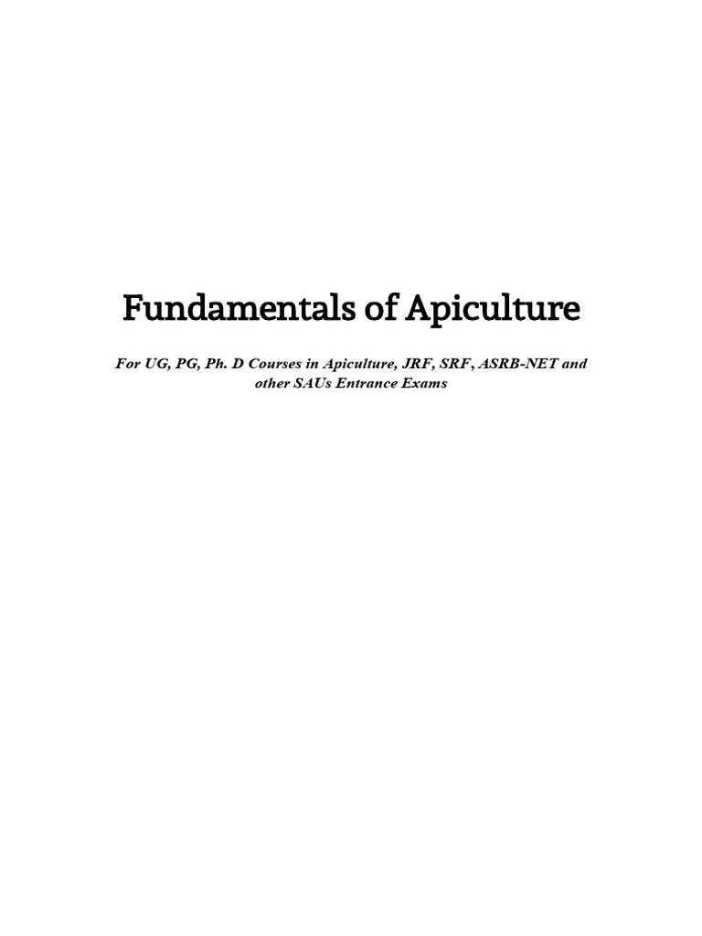 Comprehensive Guide to Apiculture | PDF | Beekeeping | Honey Bee