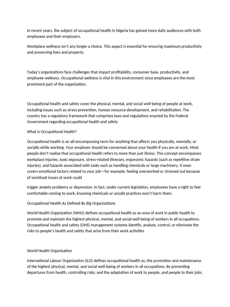 Health and Safety | PDF | Occupational Safety And Health | Employment