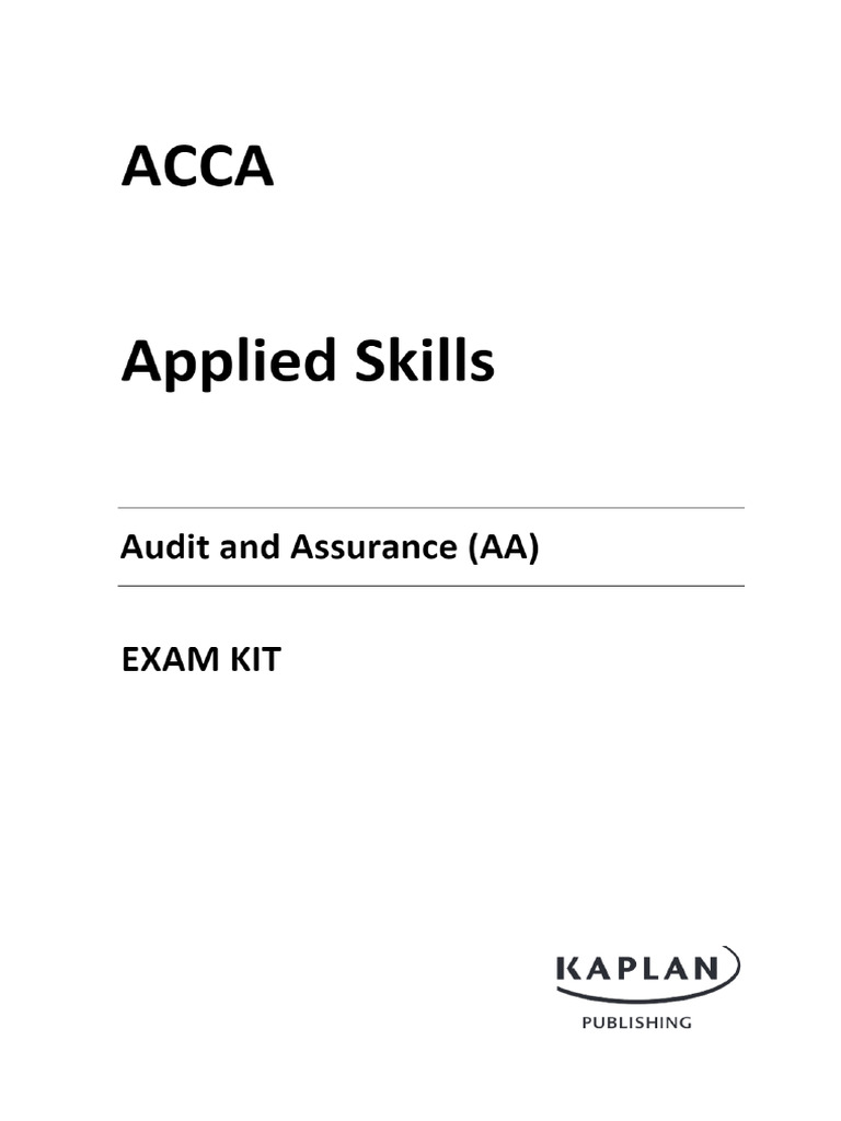 Exam Kit - AA Part 1 | PDF
