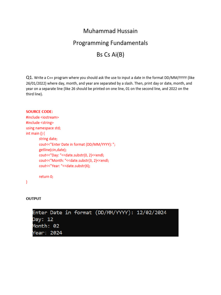 C++ Programming Exercises and Solutions | PDF | Computer Programming ...