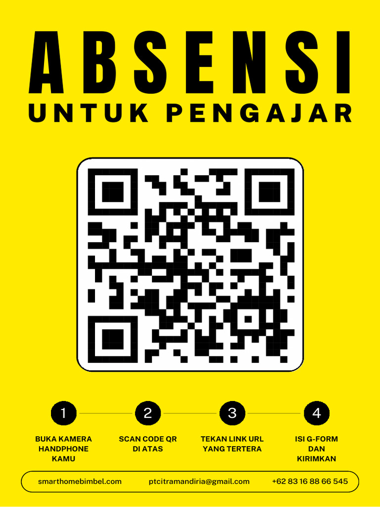 Cream Orange Minimal Scan QR Code Poster | PDF