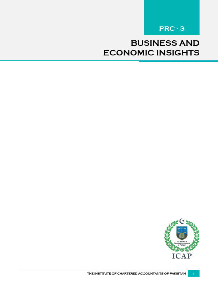 Icap PRC 3 Business Economic Insights Question Book Vol 1 | PDF ...