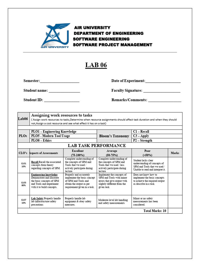 SPM Lab 06 | PDF