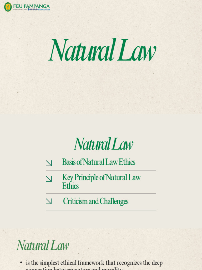 Natural Law | PDF | Natural Law | Reason
