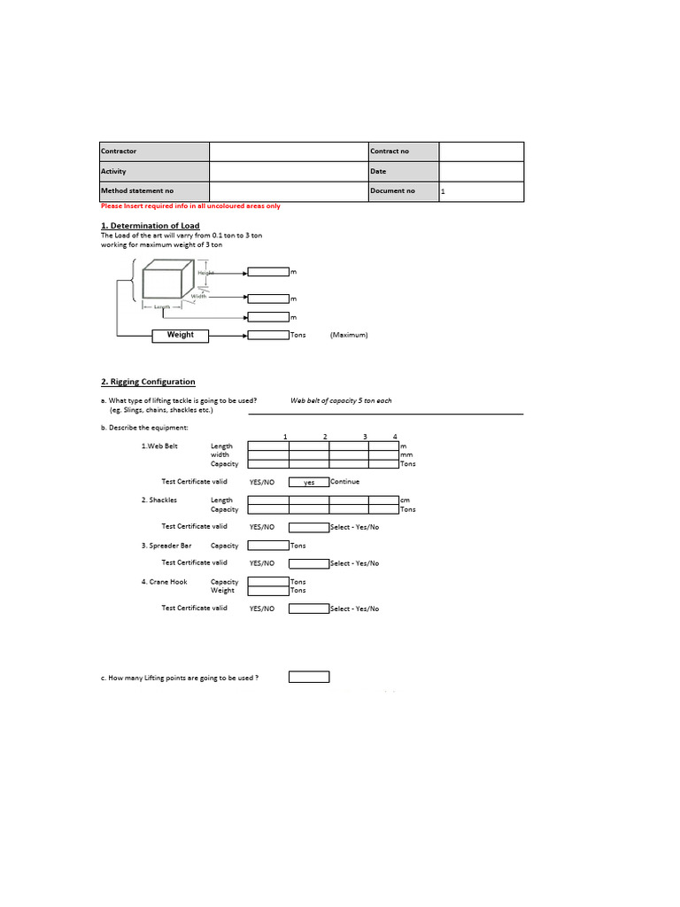Crane Load Calculation and Rigging Guide | PDF | Crane (Machine) | Weight
