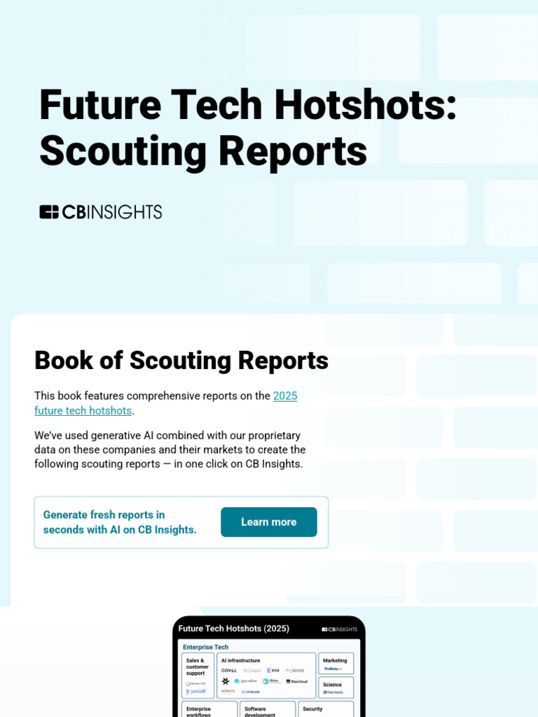 202511_Future Tech Hotshots Scouting Reports | PDF | Artificial  Intelligence | Intelligence (AI) & Semantics