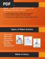 Water Entry Techniques in Swimming | PDF