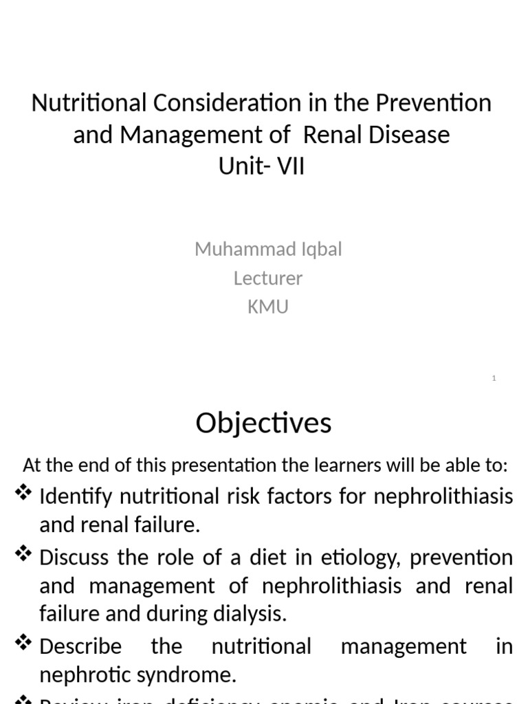 Nutritional Strategies for Renal Health | PDF | Kidney | Chronic Kidney ...