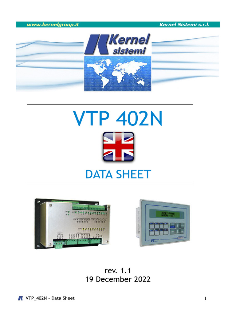 VTP 402N PLC Data Sheet Overview | PDF | Power Supply | Power Inverter