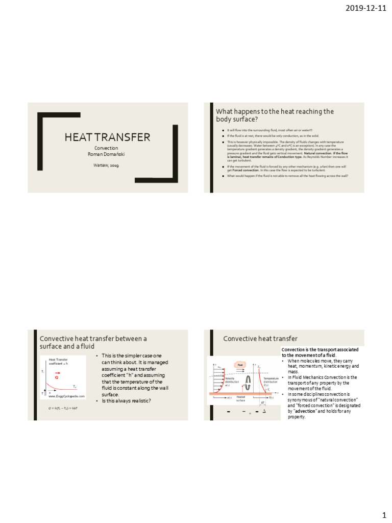 Understanding Convection in Heat Transfer | PDF | Turbulence | Laminar Flow