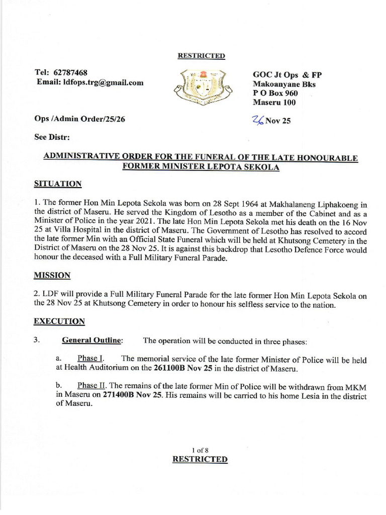 Admin Order | PDF