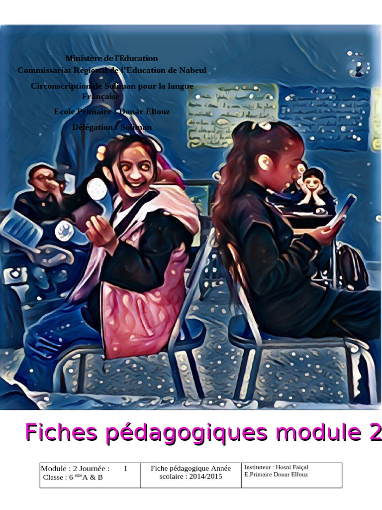 Fiches Pédagogiques Module 2 - 6ème A/B | PDF