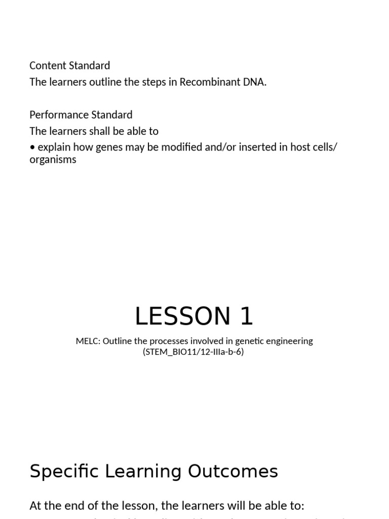 Genetic Engineering and DNA Modification | PDF | Molecular Cloning ...