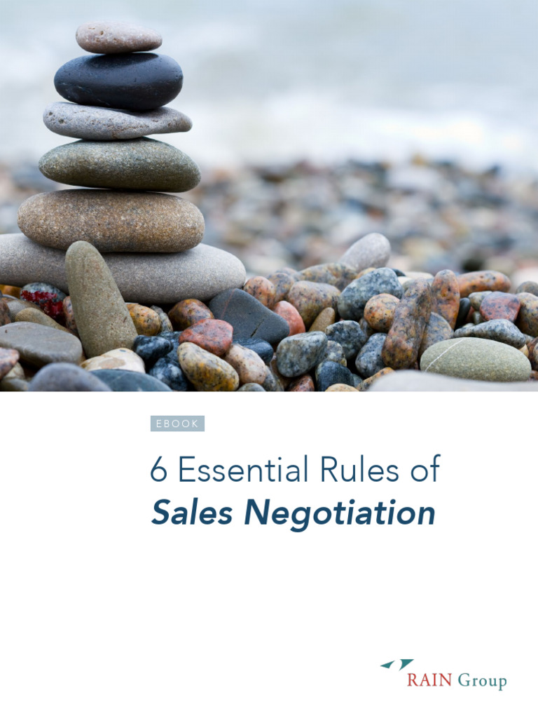 6 Key Sales Negotiation Rules PDF Negotiation Sales