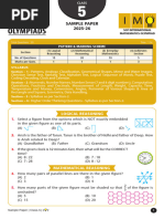 Class 2 Maths Olympiad Sample Paper | PDF | Mathematics