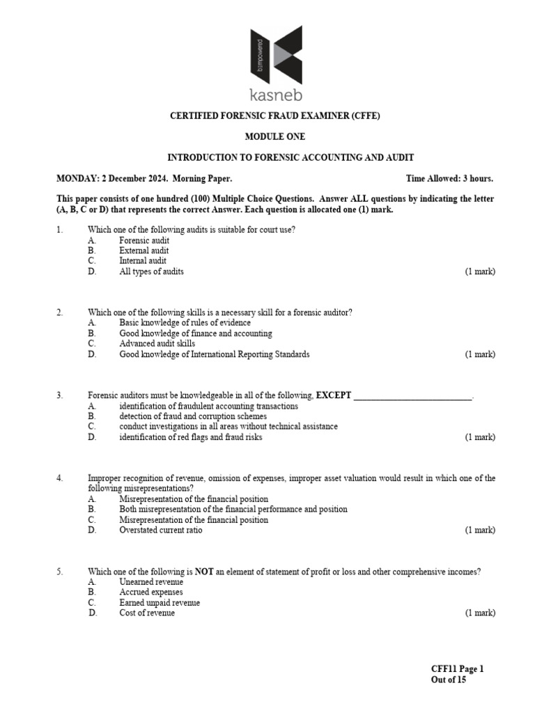 Cffe 3 | PDF | Balance Sheet | Revenue