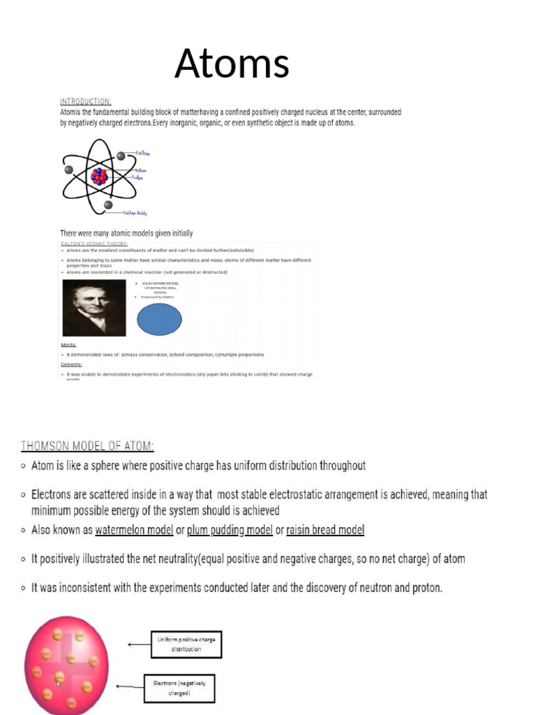 On Atoms | PDF