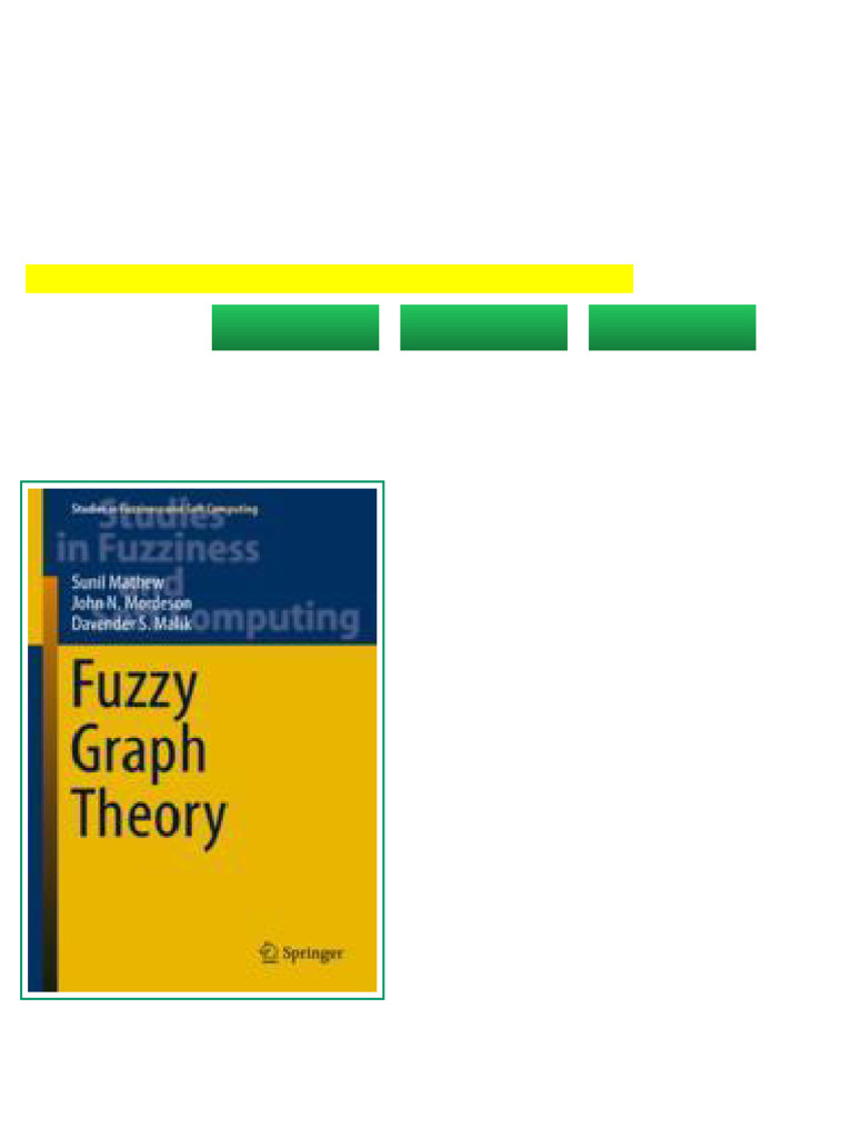 (Ebook) Fuzzy Graph Theory by Sunil Mathew, John N. Mordeson, Davender ...