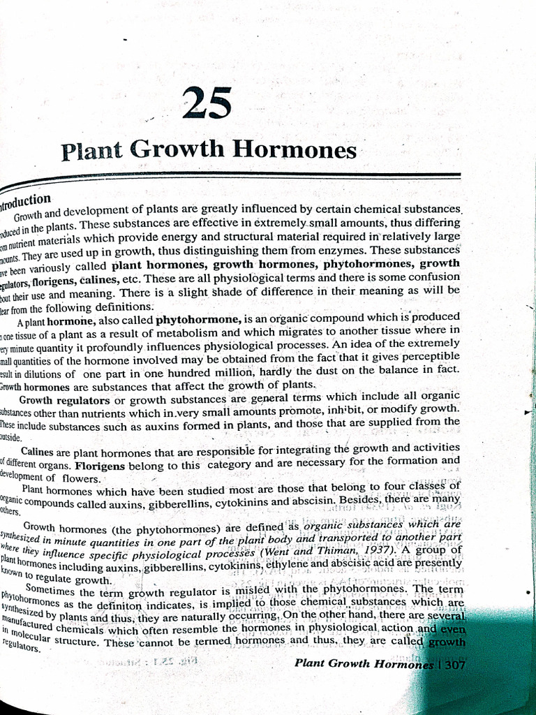 Plant Growth Hormone Auxin | PDF
