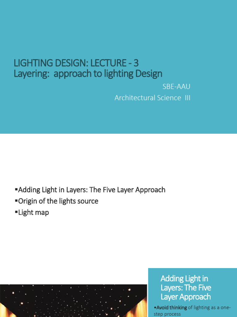 L 3 - Lighting Design | PDF | Lighting | Texture Mapping