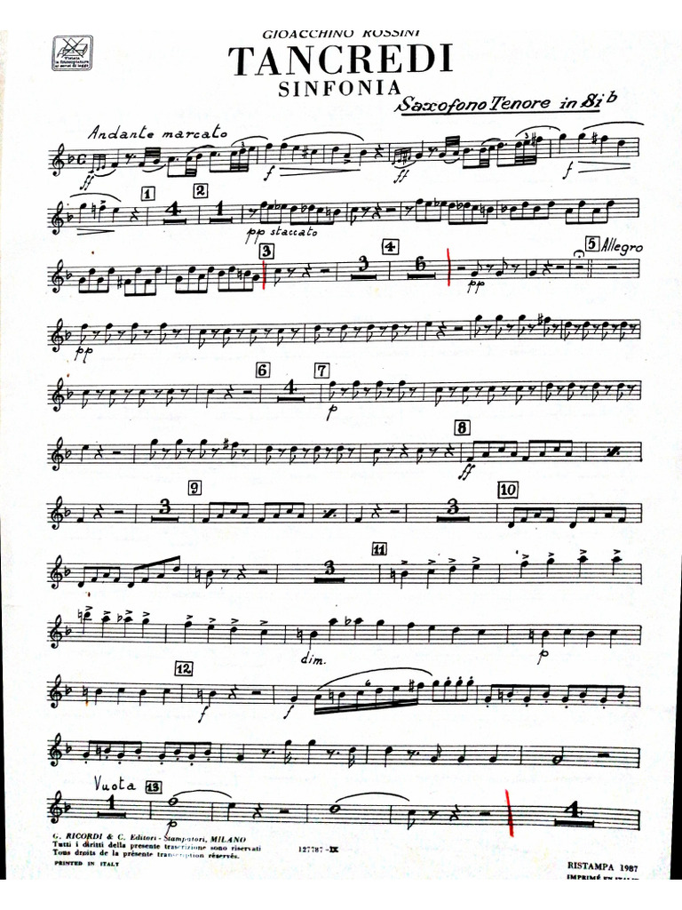 Sax Tenore | PDF