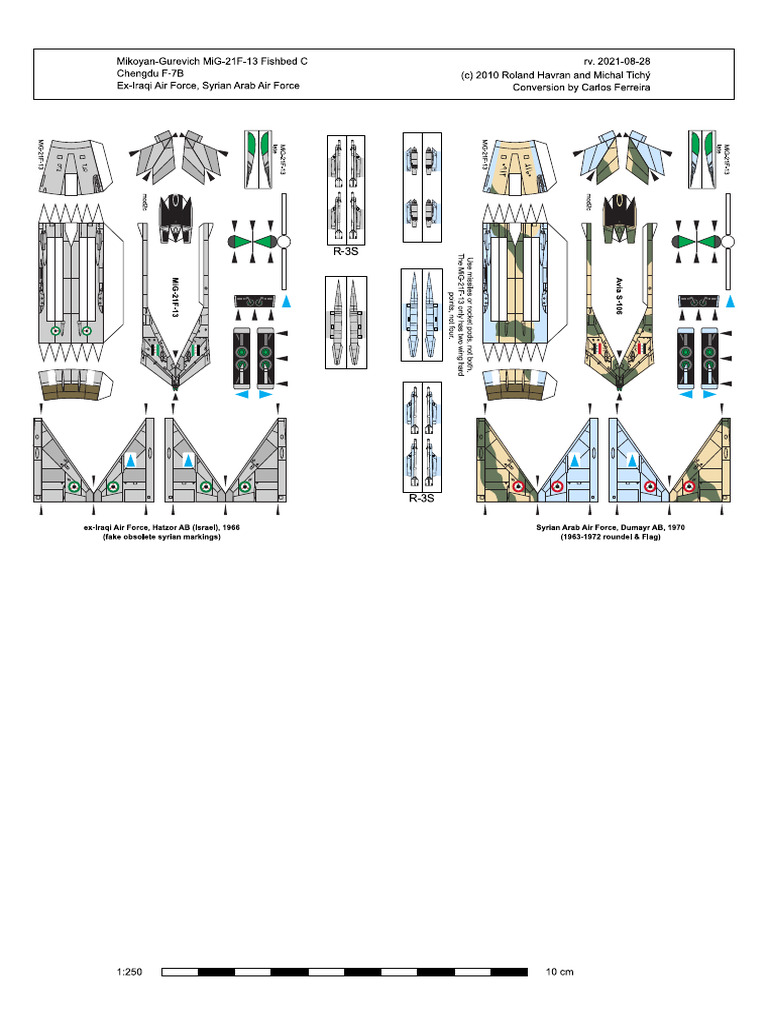 Prmodels MiG 21F 13 Mod2c Iq Sy Revised | PDF