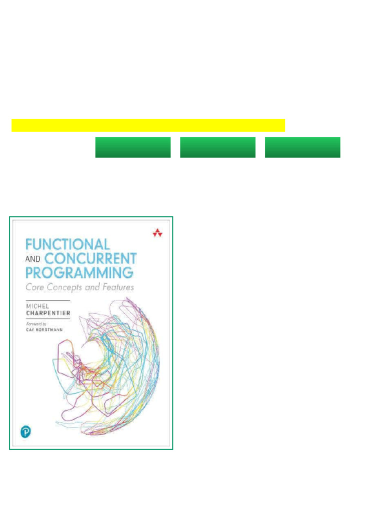 (Ebook) Functional and Concurrent Programming: Core Concepts and ...