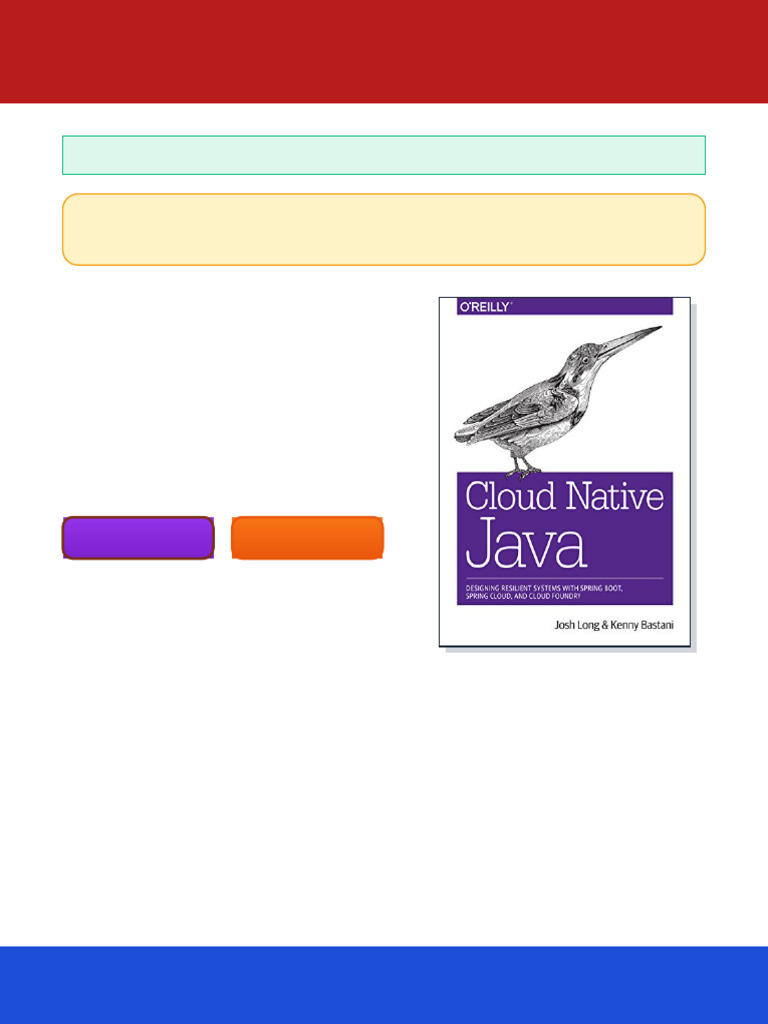 Cloud Native Java Designing Resilient Systems With Spring Boot Spring ...