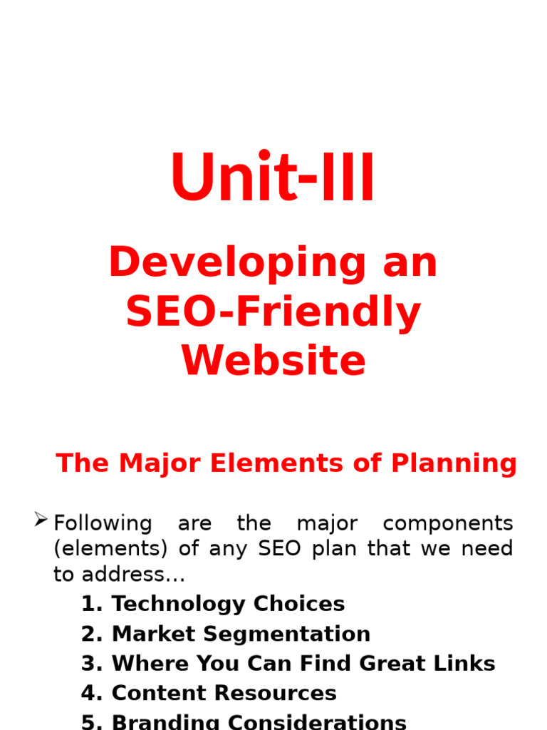 Unit 3 | PDF | Search Engine Optimization | World Wide Web