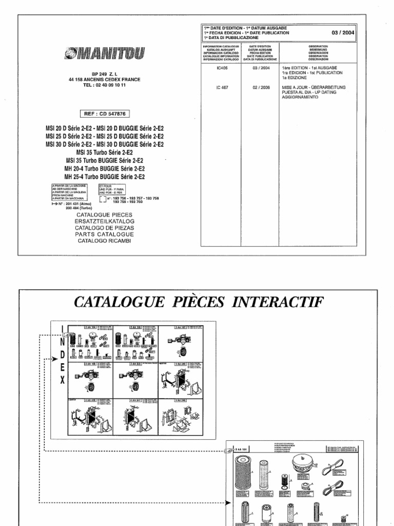 Manual Taller Manitou Msi25d | PDF