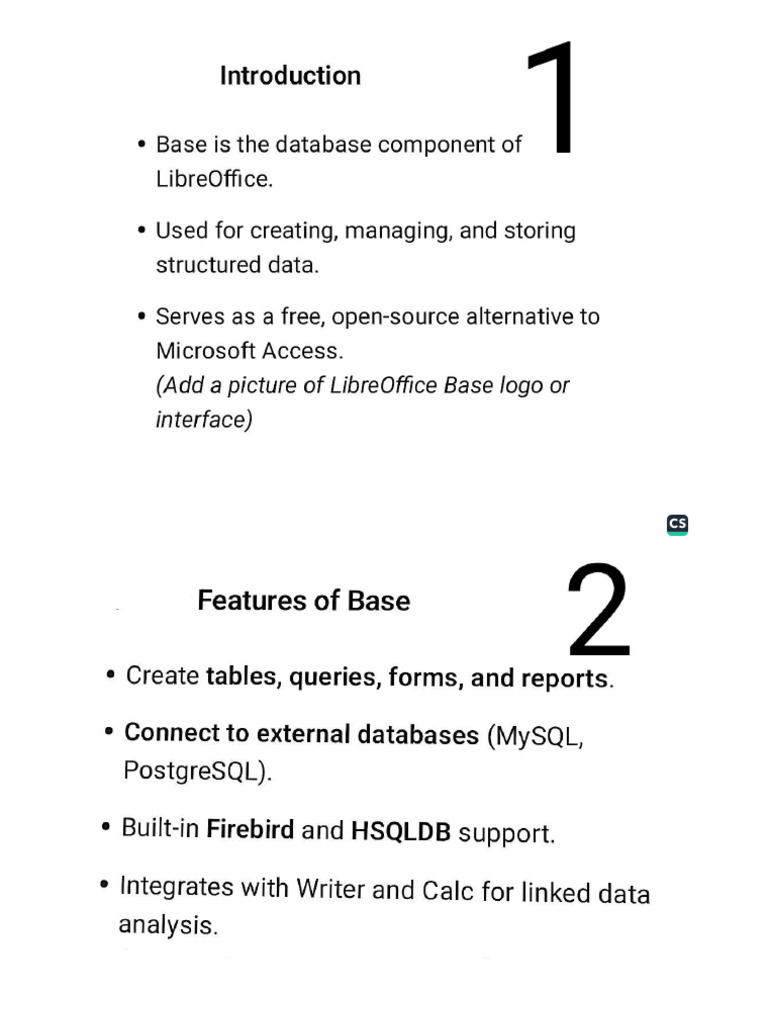 Libre Office Base | PDF