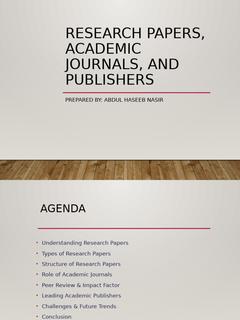 Understanding Research Papers and Journals | PDF