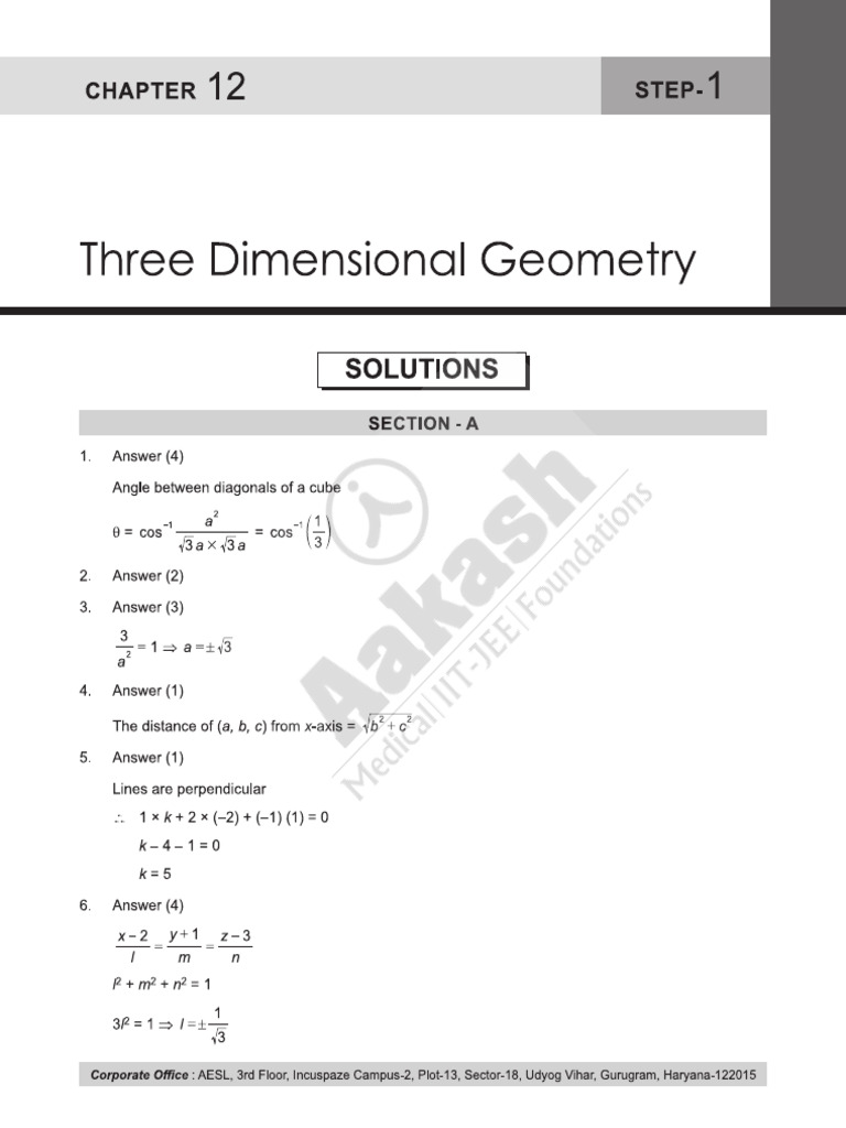 CLS ENG 25 26 XII Mat Target 6 Level 1 Chapter 12 | PDF