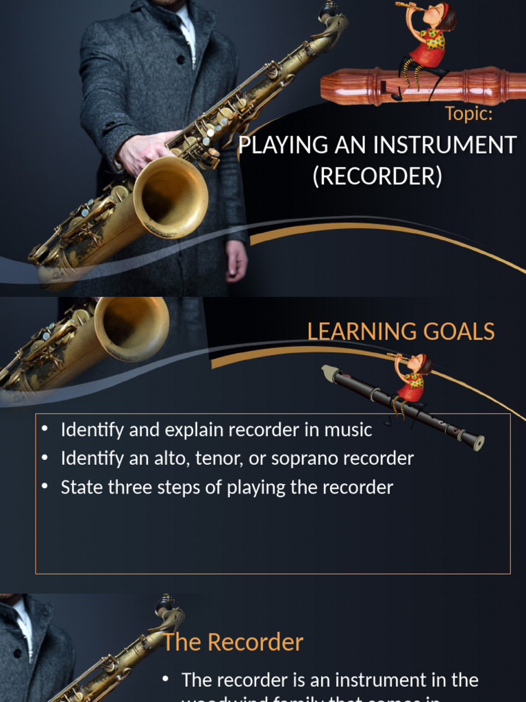 Playing An Instrument js1 (The Recoder) | PDF | Recorder (Musical ...