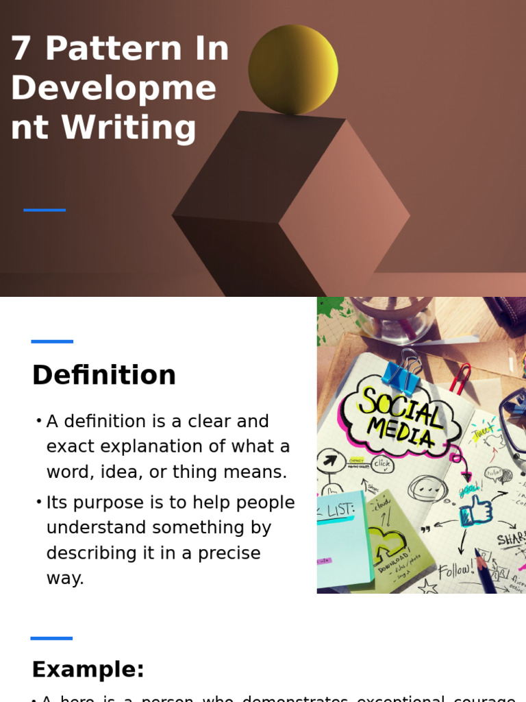 7 Patterns in Definition Writing | PDF
