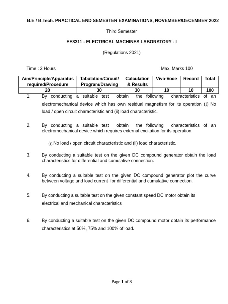 EE3311 - Set 2 (1) .New | PDF | Electric Motor | Transformer
