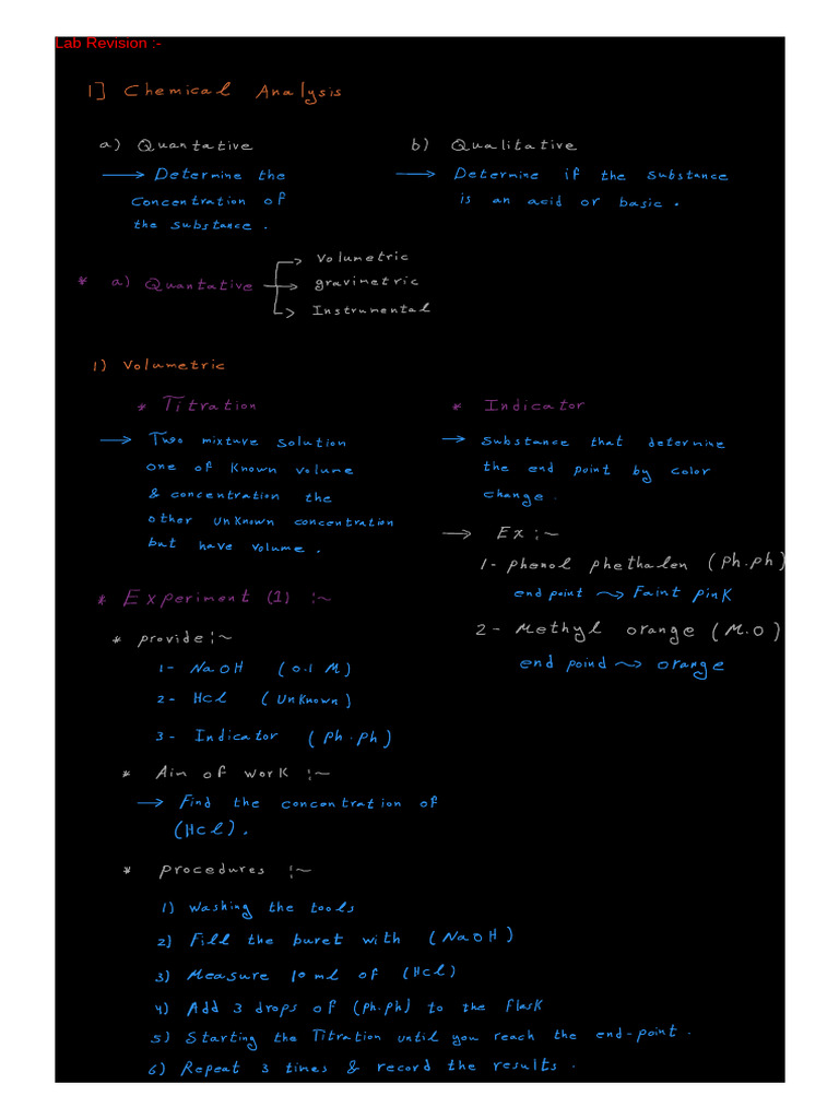 Lab Revision | PDF