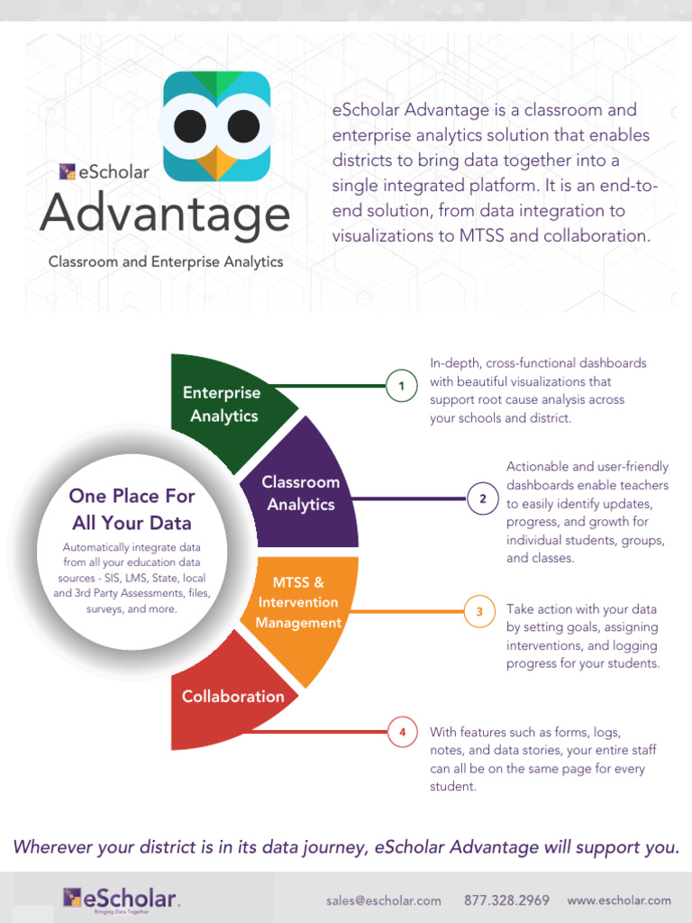 eScholar Advantage: Integrated Data Analytics | PDF | Analytics | Data
