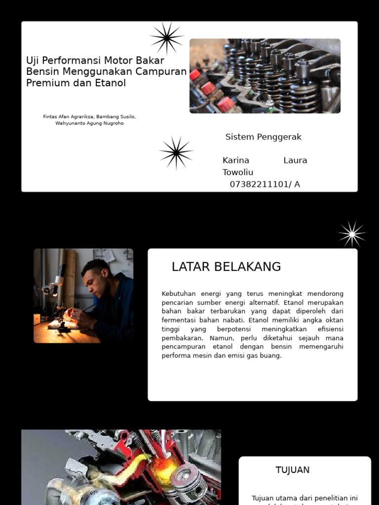 Black and White Mechanical Engineering Presentation | PDF