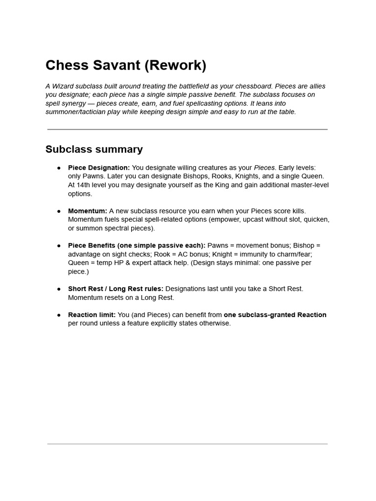 Chess Savant | PDF | Board Games | Traditional Board Games
