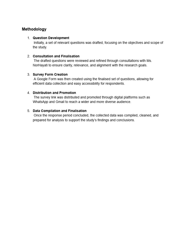 Draft Methodology | PDF